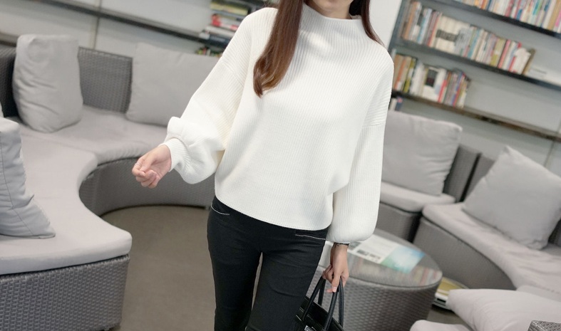 พร้อมส่ง - เสื้อไหมพรมแฟชั่น ST140 (สีขาว)