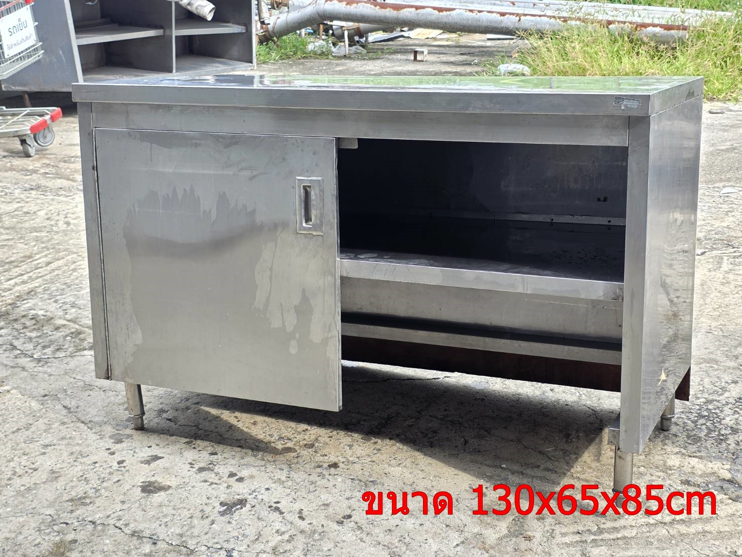เคาท์เตอร์สแตนเลส 130x65x85cm