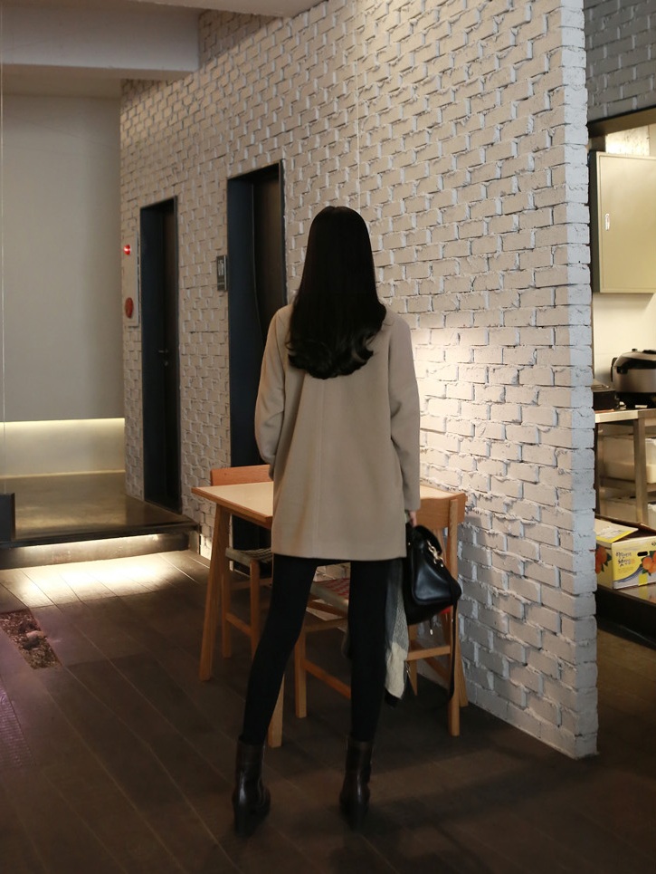 พรีออเดอร์ - เสื้อโค้ทผ้าวูลกันหนาว Pre - CT612 (สีน้ำตาล)