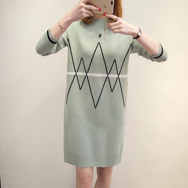 พรีออเดอร์ - เดรสไหมพรม Pre - DT160 (สีเขีียว)