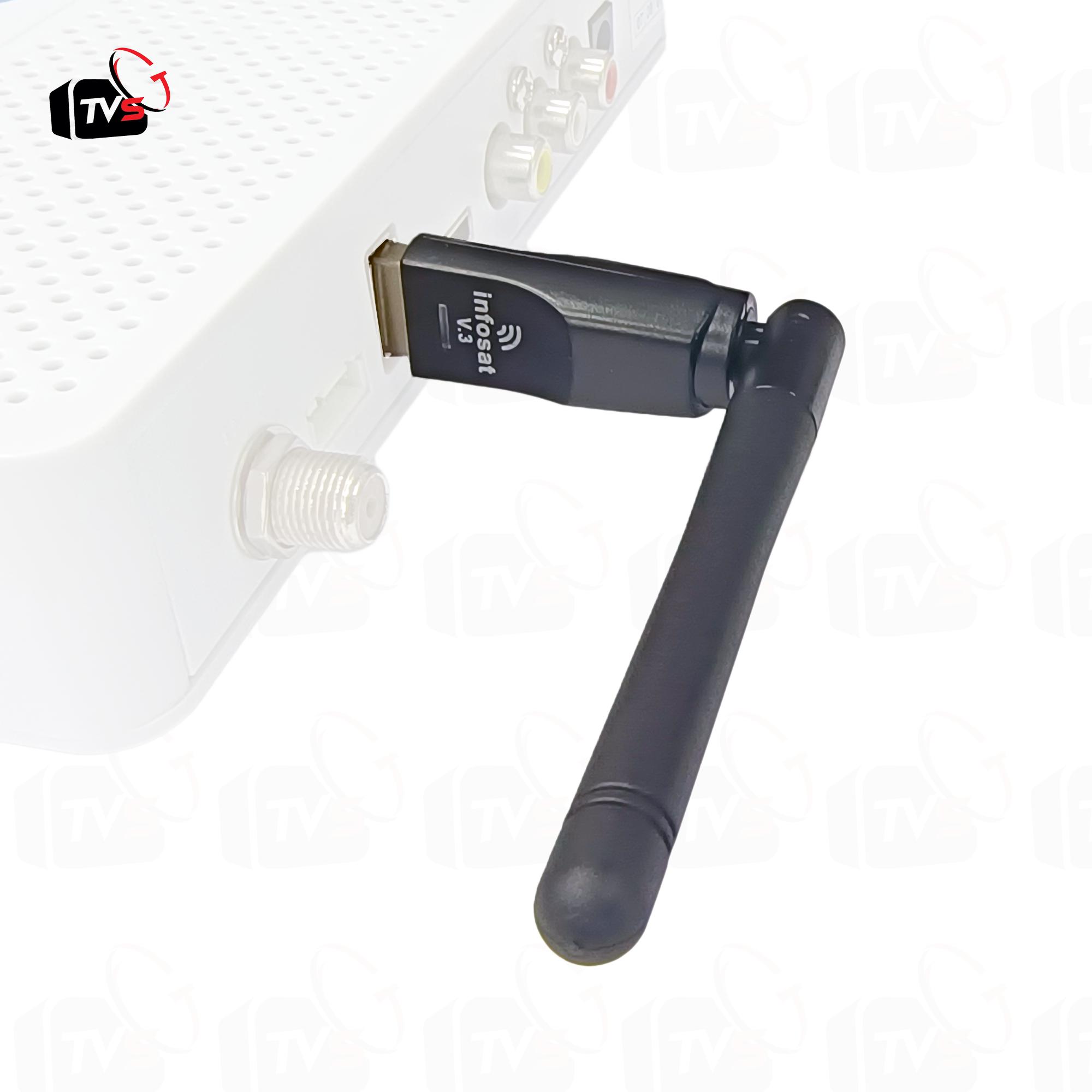 INFOSAT เสา USB WiFi 2.4GHz Antenna V.3 ใช้เชื่อมต่อWiFi