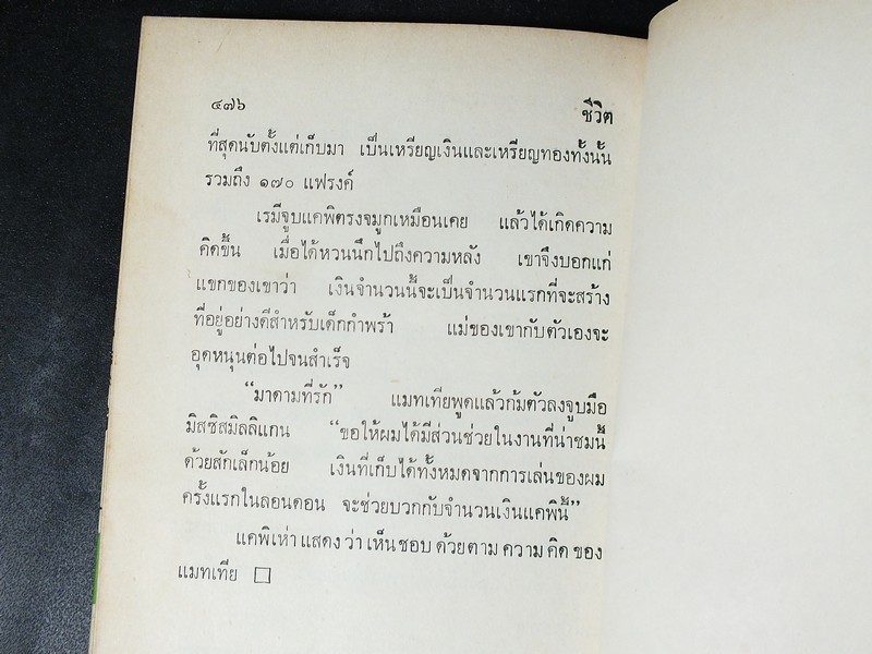 ชีวิต เเปลโดย ม.จ.หญิงจันทร์เจริญ รัชนี ปกแข็ง 476 หน้า พิมพ์ปี 2515