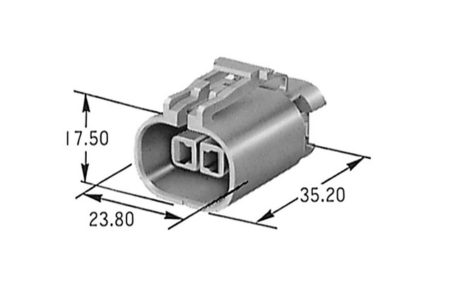 2 พิน เทา 2.8 มม. #1824