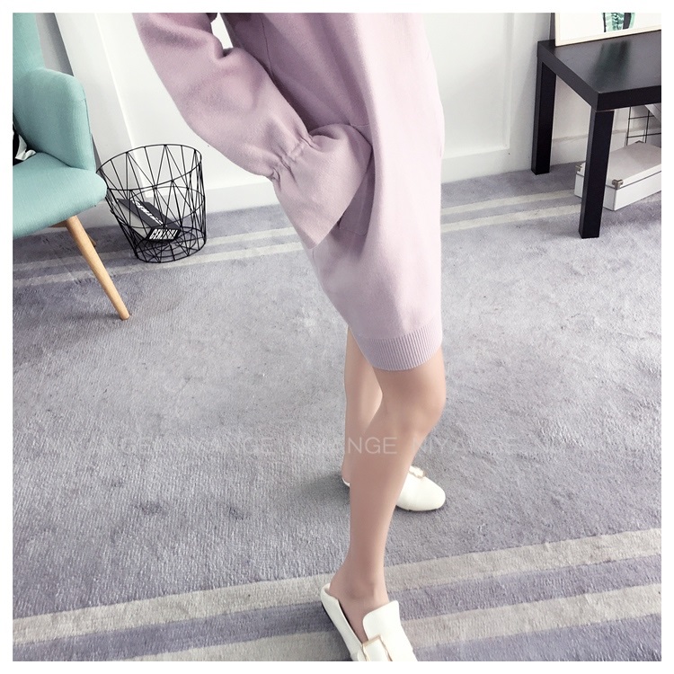 พรีออเดอร์ - เดรสไหมพรม Pre - DT130 (สีม่วงอ่อน)