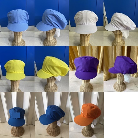 หมวกผ้าล้วนเสริมเน็ตท้ายทอย,หมวกโรงงาน,หมวกแม่ครัว,หมวกตาข่าย มีทั้งผ้าโซล่อนและผ้าโทเร