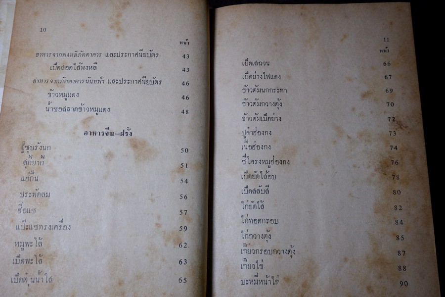 อาหารฉบับ ชนะการประกวด เเละอยู่ในความนิยม โดย ประเสริฐ ประภาตะนันทน์-รัศมี มายา ปกแข็ง ปี 2510