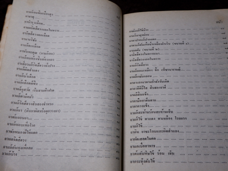 ตำรายาเเผนโบราณ รวบรวมโดย เบญจมาศ พลอินทร์ จัดพิมพ์เป็นอนุสรณ์คุณพ่อเเถม ใยมณี ปี 2524