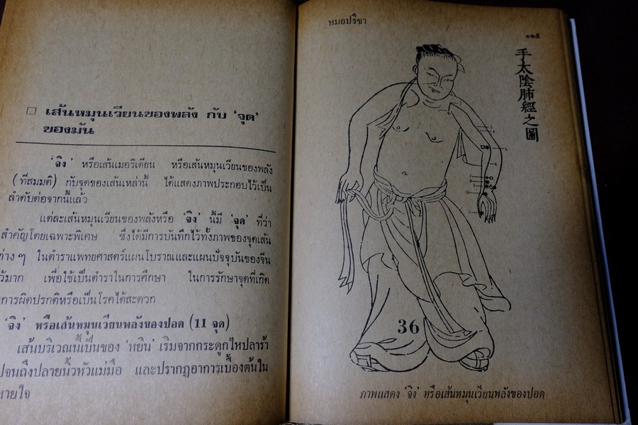 หมอจีนฝังเข็ม เเละ วิธีจับเส้นชีพจร กับ การนวด โดย หมอปรีชา ปกเเข็ง 336 หน้า ปี 2536