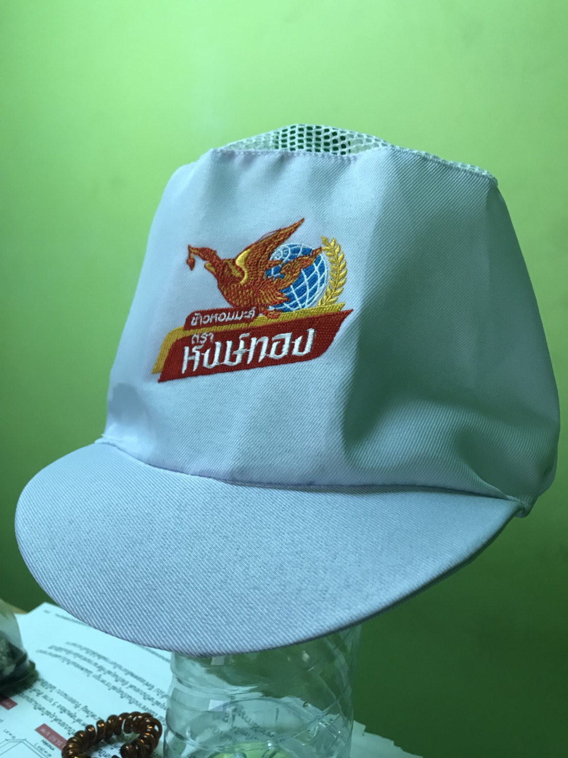 หมวกคลุมผมตาข่ายบน เสริมเน็ตท้ายทอย หมวกแม่ครัว หมวกโรงงาน หมวกคลุมผมเสริมเน็ต มีทั้งผ้าโซล่อนและผ้าโทเร