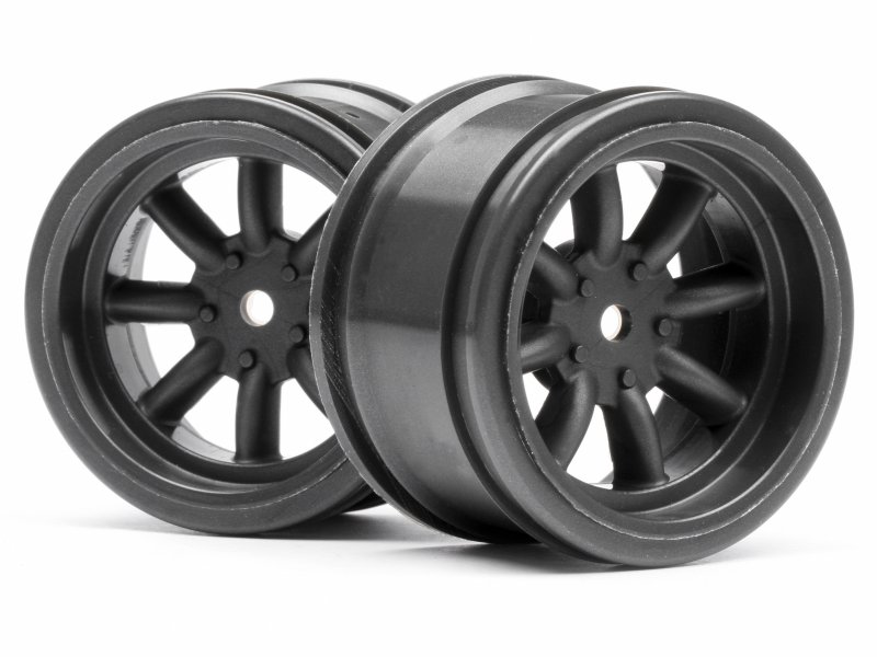 Vintage 8 Spoke Wheel 31mm Gunmetal (6mm Offset)