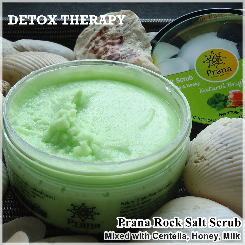 [ตัวช่วยผิวคล้ำเสีย] Rock Salt Scrub Milk, Honey, Centella สครับเกลือภูเขาขัดผิว ใบบัวบก-น้ำผึ้ง-น้ำนม (170g.)