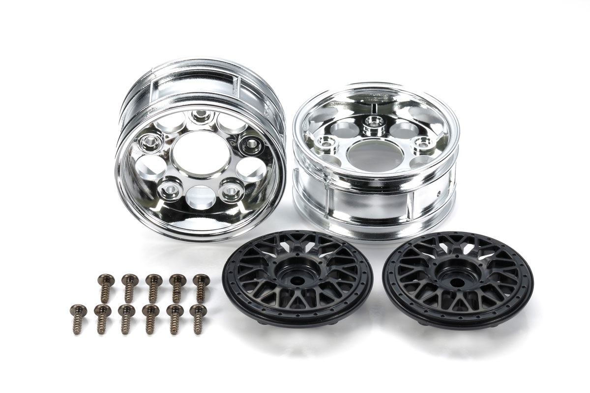 Two-Piece Mesh Wheels (2pcs.,Black)