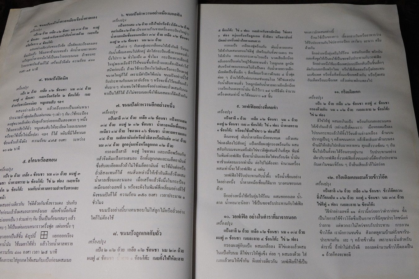 ตำราทำขนม ทำอาหาร เครื่องว่างเเละของเเกล้ม รวม 4 เล่ม โดย มจ.สิบพันพารเสนอ โสณกุล (อนุสรณ์ ม.จ.ลุอิสาณ์ ดิศกุล) ปี 2538