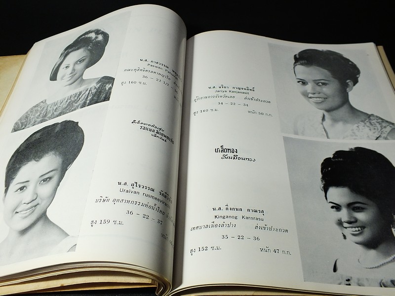 สมุดภาพนางสาวไทย กองประกวดนางสาวไทย งานวชิราวุธนุสรณ์ ปี 2509