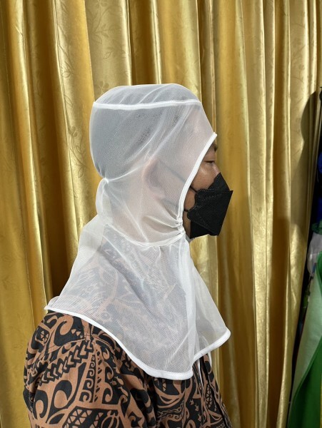 หมวกโรงงานตาข่ายคลุมไหล่