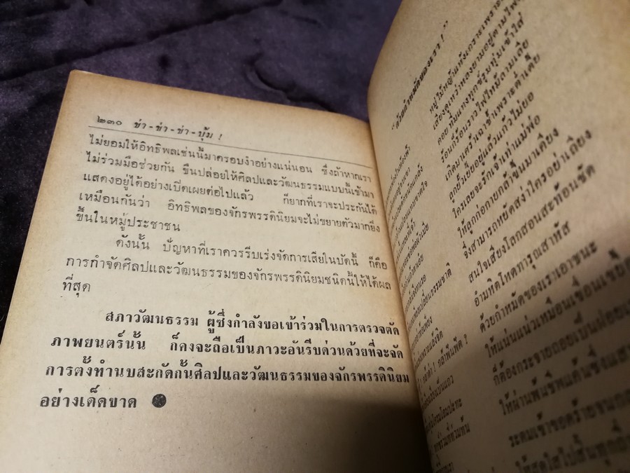 บทวิพากษ์ ว่าด้วยศิลปวัฒนธรรม โดย ศิลป์ พิทักษ์ชน (จิตร ภูมิศักดิ์) ปี 2521
