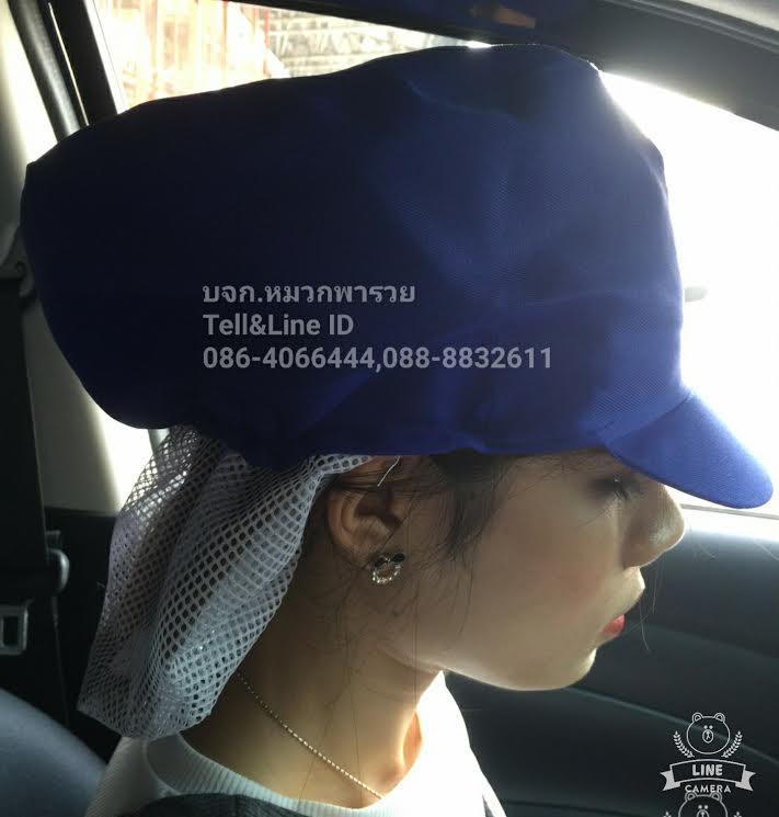 หมวกผ้าล้วนเสริมเน็ตท้ายทอย,หมวกโรงงาน,หมวกแม่ครัว,หมวกตาข่าย มีทั้งผ้าโซล่อนและผ้าโทเร