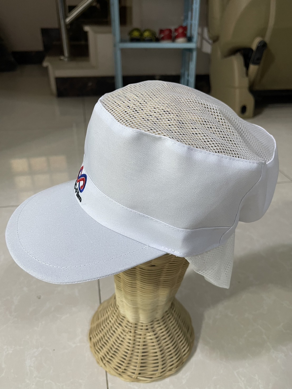 หมวกแม่ครัวผ้าล้วนทรงจีน