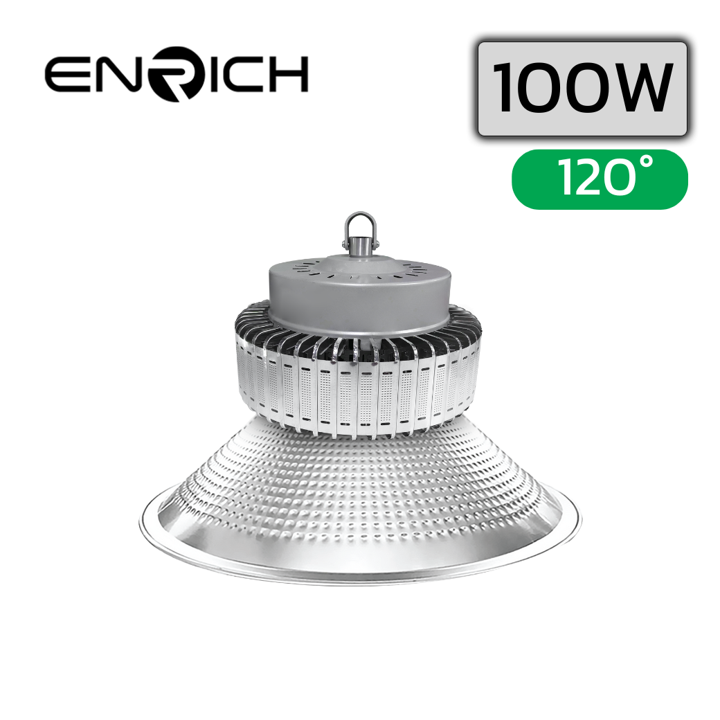 โคมไฮเบย์ LED 100W ENRICH TURBO