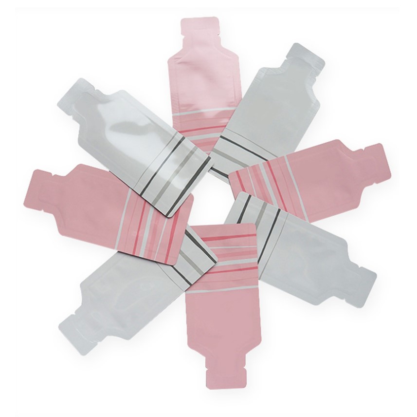 ถุงแบนฟอยล์รูปขวด ซีล 3 ด้าน (เมทัลไลท์)