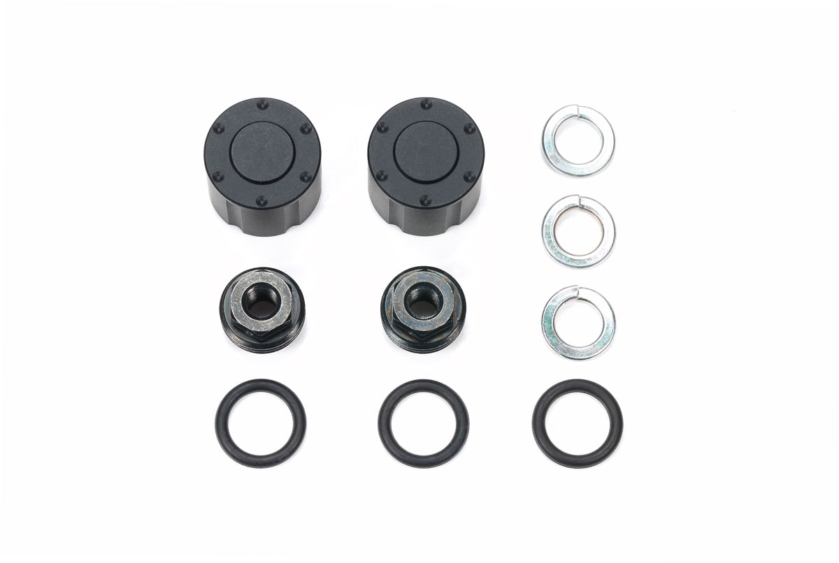 Hub Nuts for Dual Wheels (Black, 2pcs.)