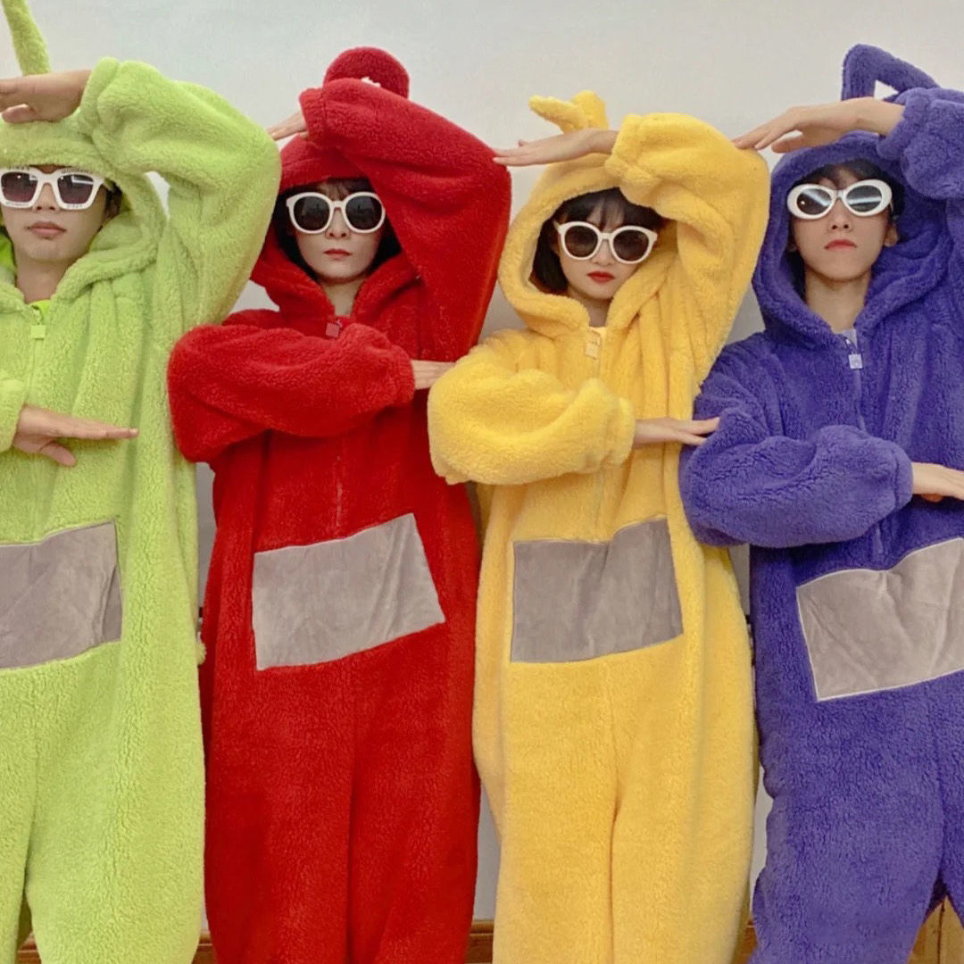 ชุดนอนมาสคอต เทเลทับบี้ /Teletubbies / สีม่วง
