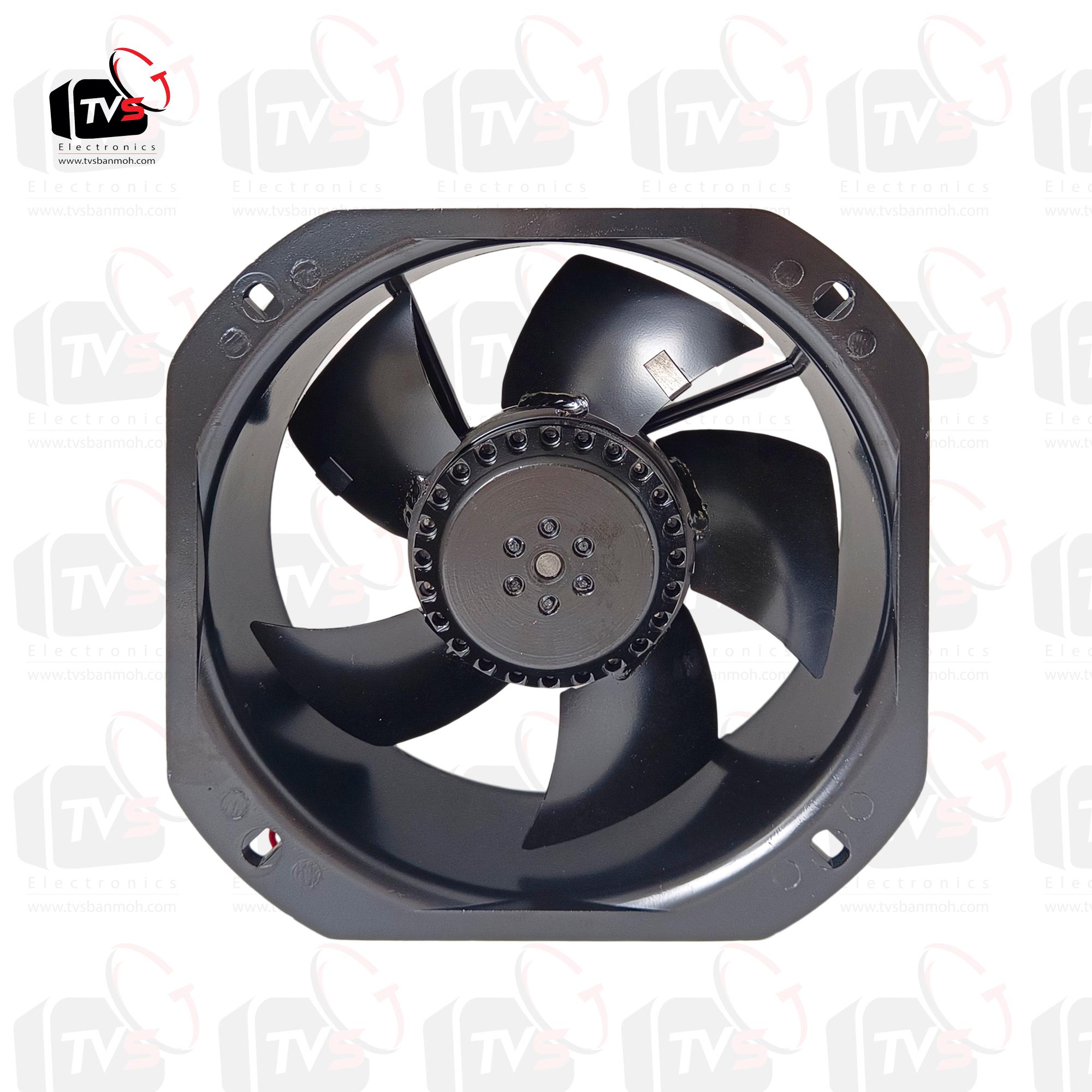 OLEAFFY พัดลมระบายความร้อน Cooling fan 220-240V 50/60Hz 0.45A FFY-22580HBL2 9นิ้ว แกนลูกปืน ใบพัดเหล็ก
