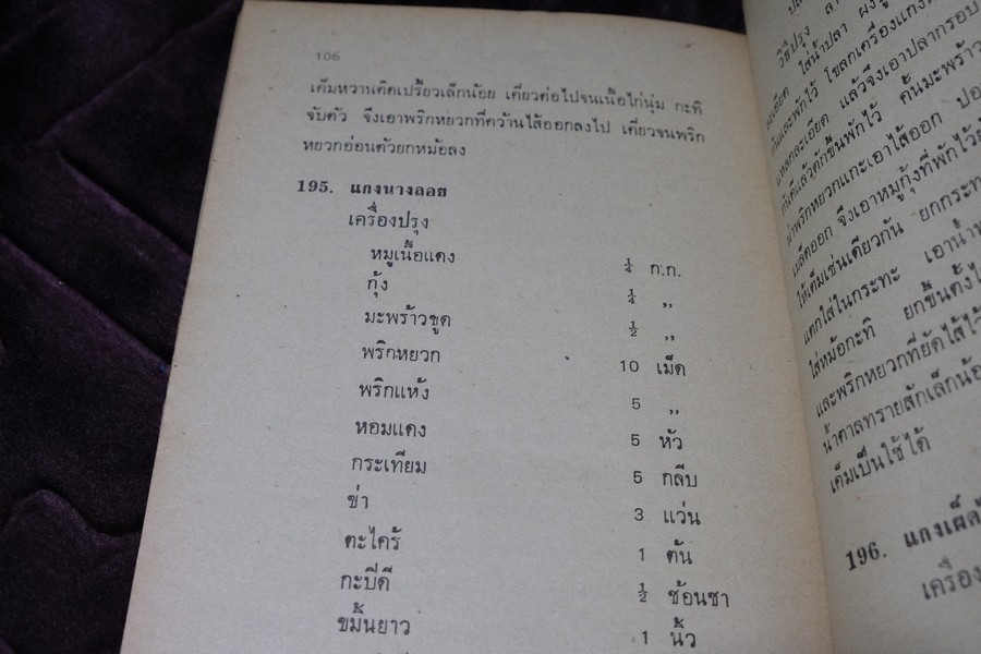 ตำราทำอาหาร เเกล้มเหล้ารสเด็ด โดย จินตนา สุธีรพงศ์ ปี 2525 (เล่มเล็ก)