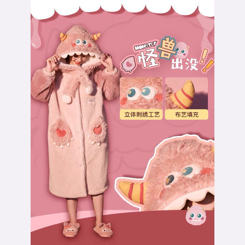 ชุดนอนมาสคอต แฟนซี ผู้ใหญ่ พิ้งมอนเสตอร์ monster