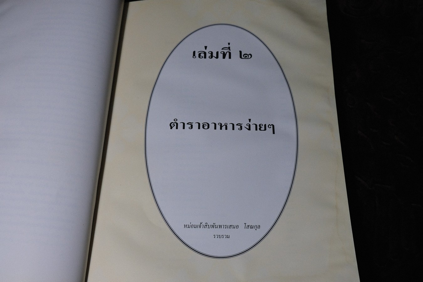 ตำราทำขนม ทำอาหาร เครื่องว่างเเละของเเกล้ม รวม 4 เล่ม โดย มจ.สิบพันพารเสนอ โสณกุล (อนุสรณ์ ม.จ.ลุอิสาณ์ ดิศกุล) ปี 2538