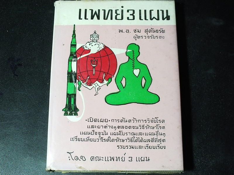 วิทยาศาสตร์ทางใจ ฉบับเเพทย์ 3 แผน โดย พ.อ.ชม สุคันธรัต ปกแข็ง