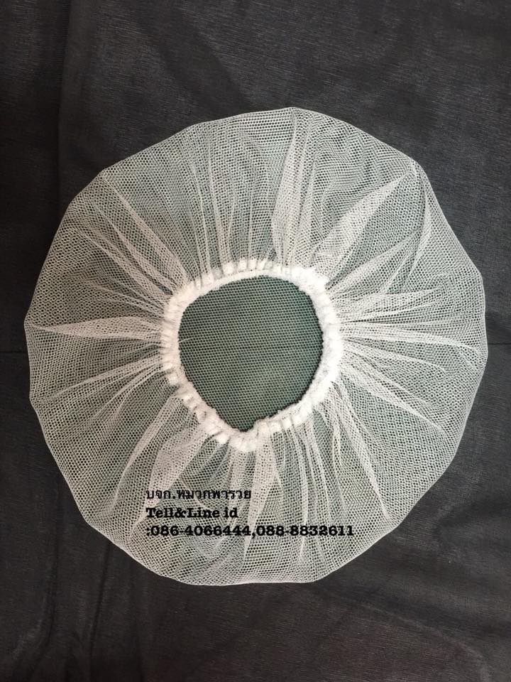 หมวกคลุมผม หมวกคลุมผมตาข่ายล้วน หมวกโรงงาน หมวกตาข่าย หมวกพนักงานฝ่ายผลิต