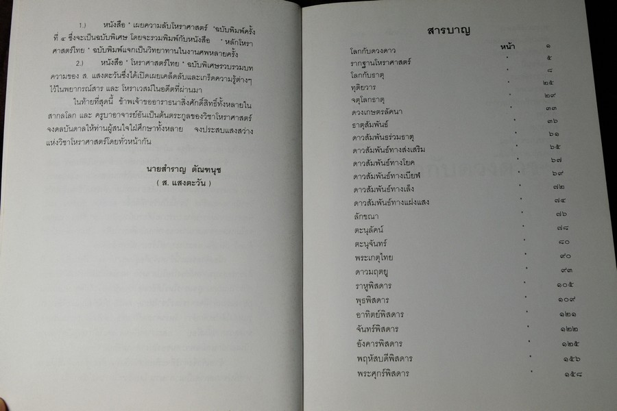 โหราปรัชญา โหราศาสตร์ไทยพิเศษ โดย ส.เเสงตะวัน ปกอ่อน พิมพ์ครั้งที่ 2