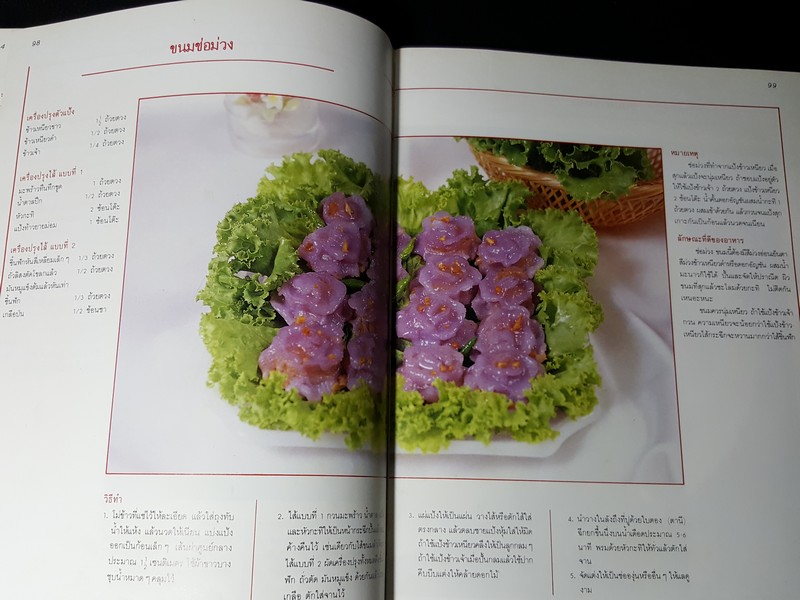 ตำรับขนมของไทย โดย อ.ทัศนีย์ โรจนไพบูลย์ ปกแข็ง 203 หน้า ปี 2532