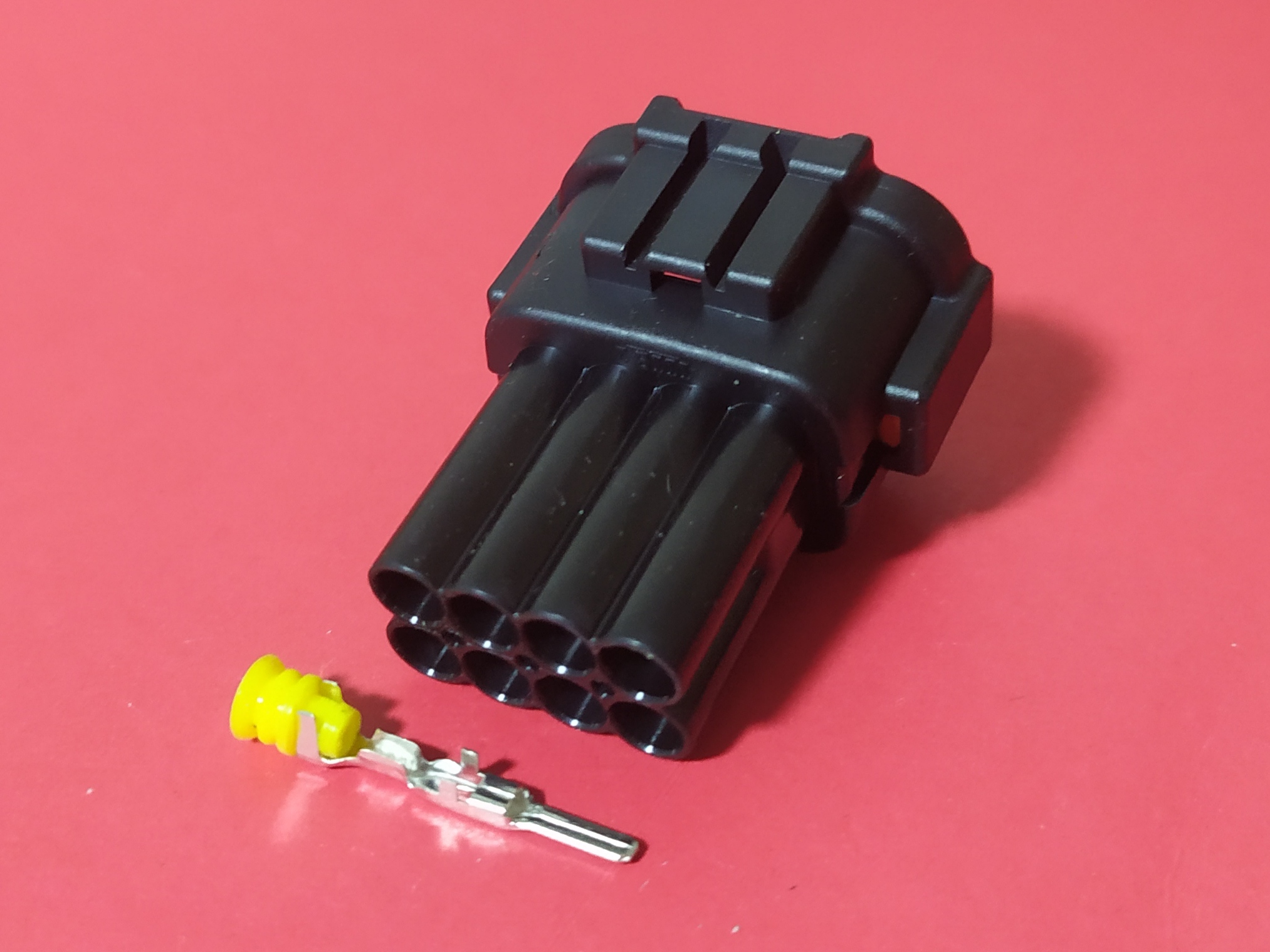 8 พิน ดำเขียว Led Nissan ตัวผู้ #0736