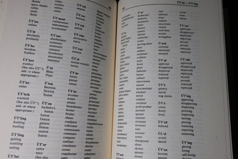 the complete rhyming dictionary by clement wood and ronald bogus