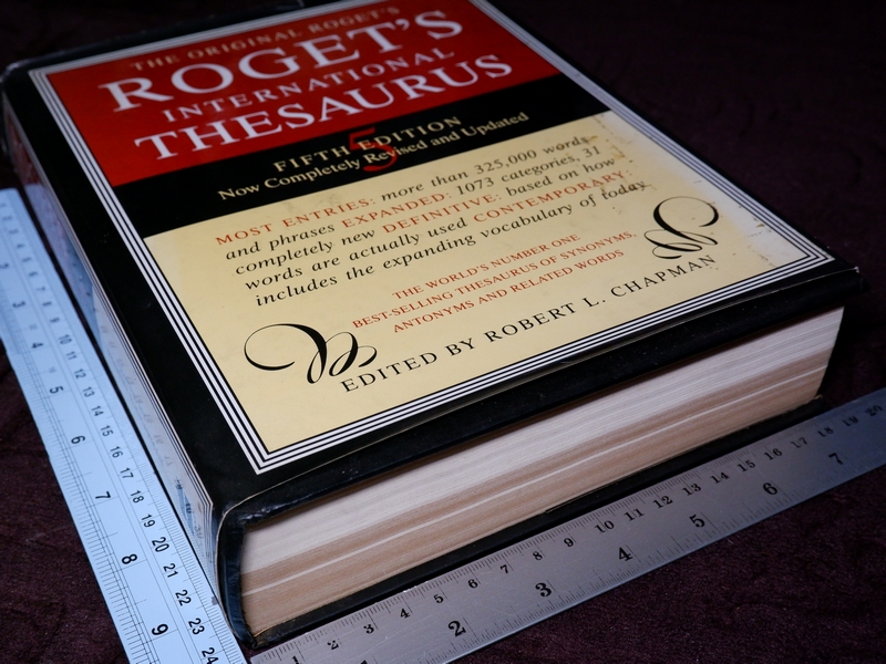 the original roget's roget's international thesaurus fifth edition by robert l.chapman