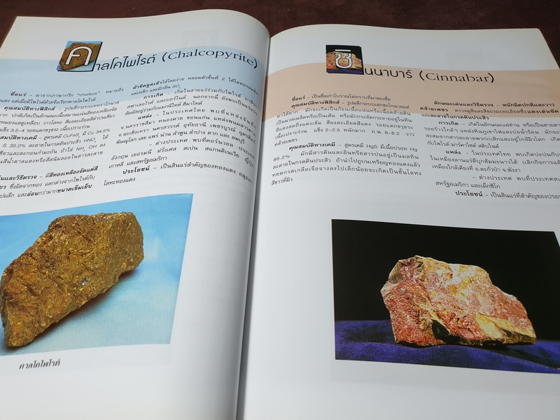 เเร่ โดย กรมทรัพยากรธรณี ปกแข็ง 270 หน้า ปี 2543