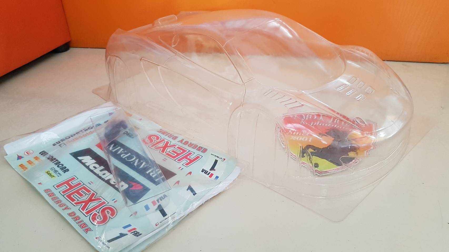 McLaren MP4/12C GT3 Clear Body for 1/8 GT