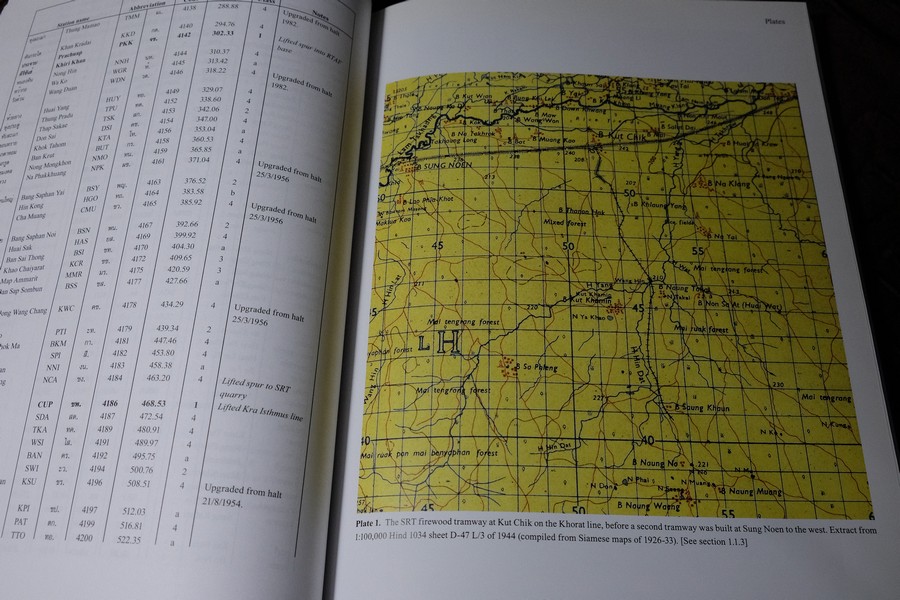 The Railway Atlas of Thailand Laos and Cambodia by B.R.Whyte พิมพ์ปี 2010