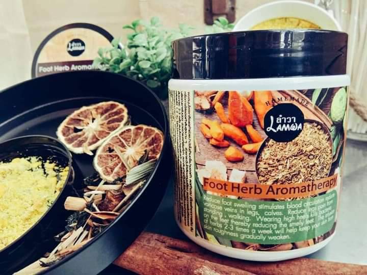 [สมุนไพรแช่เท้า] Foot Herb Aromatherapy Infusion ผงแช่เท้า แช่เท้า เท้าบวม เท้าเหม็น คลายเมื่อย เส้นเลือดขอด ยืนนาน เท้าเมื่อยล้า 200g.