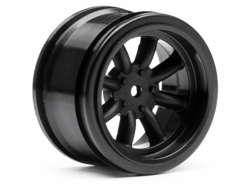 Vintage 8 Spoke Wheel 31mm Black (6mm Offset).