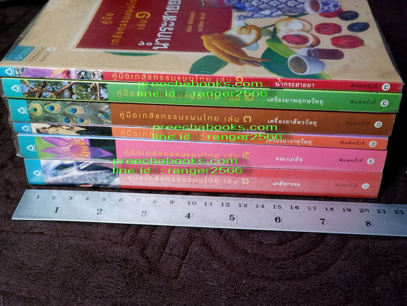 คู่มือเภสัชกรรมเเผนไทย โดย ชยันจ์ พิเชียรสุนทร เเละวิเชียร จีรวงส์ รวม 6 เล่ม (สอบถาม)