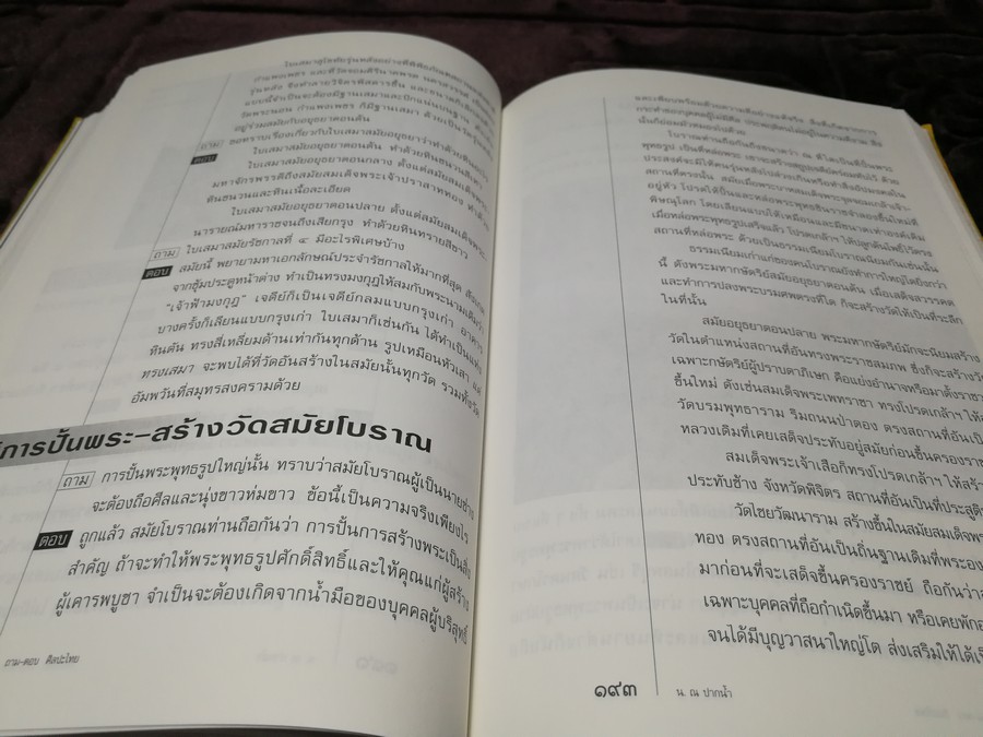 ถาม-ตอบ ศิลปะไทย โดย น.ณ ปากน้ำ (สนพ.สารคดี) หนา 343 หน้า พิมพ์ปี 2540