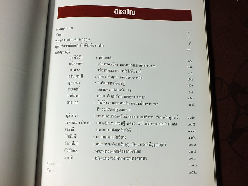 สมุดภาพเเดนพุทธภูมิ โดย โพธิโมลี (จัดพิมพ์เป็นอนุสรณ์ คุณเเม่บุญรวม เสนาดิสัย) ปกแข็ง ปี 2546