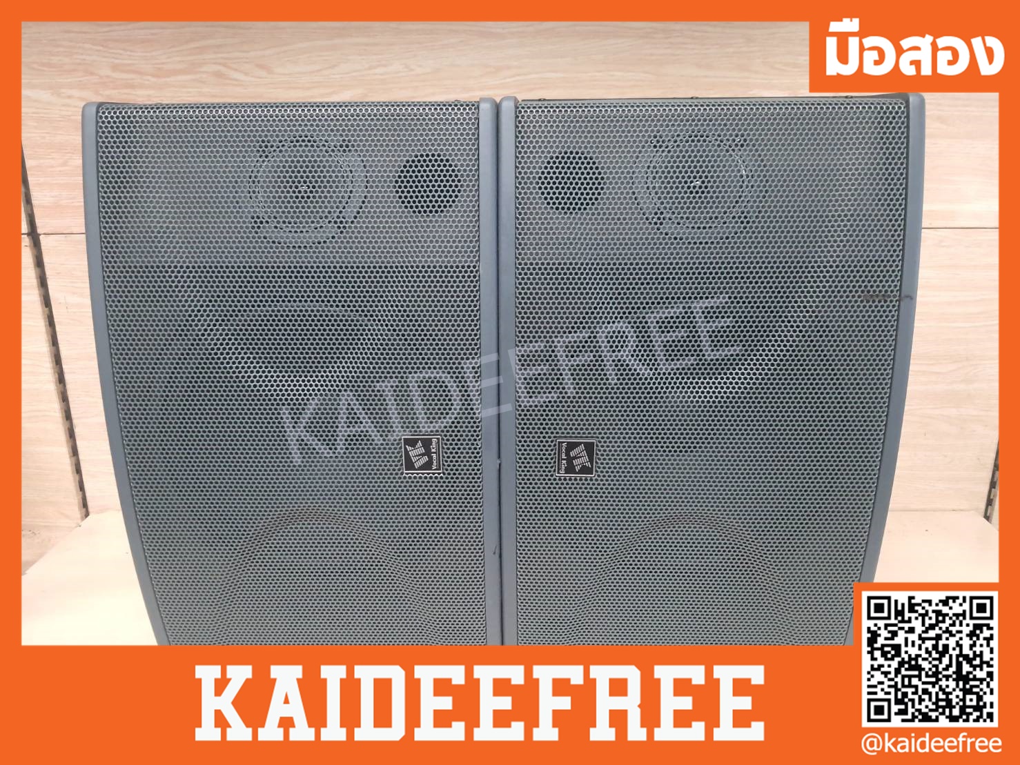 ตู้ลำโพงคาราโอเกะขนาด10นิ้ว Vocal King F10 กำลังวัตต์170W,2ทาง มือสอง