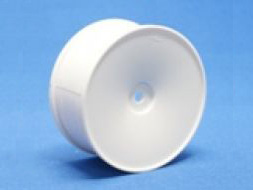 24mm Dish Wheels (White/Offset 0) (4pcs).
