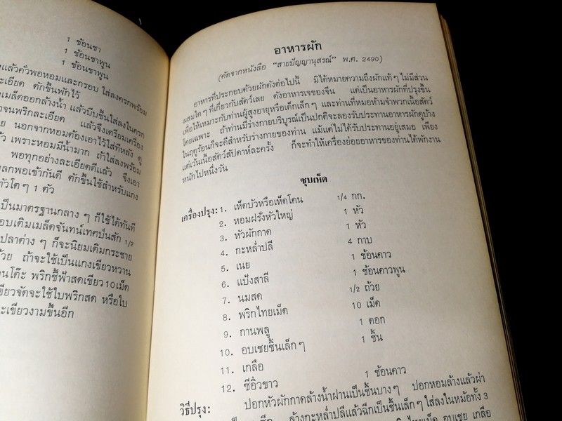ตำรับอาหาร โดย ม.ล.ติ๋ว ชลมารคพิจารณ์ (อนุสรณ์ ม.ล.ติ๋ว ชลมารคพิจารณ์ ) ปี 2508