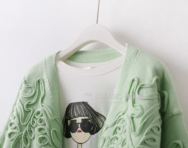 พรีออเดอร์ - เสื้อคาร์ดิแกนกันหนาว Pre - CT650 (สีเขียว)