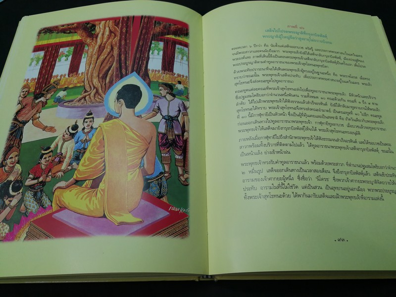 สมุดภาพุทธประวัติ ฉบับอนุรักษ์ภาพเขียนทางพระพุทธศาสนา โดย อ.เหม เวชกร ปกแข็ง 180 หน้า ปี 2541